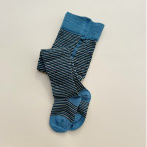 Grdo Strmpebukser Striber Uld/Bomuld - Bl  