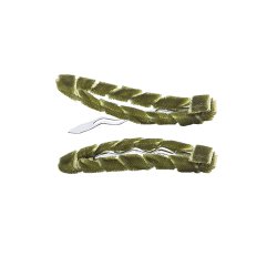 By Str - Snapclips - Velvet Olive - 2-pak