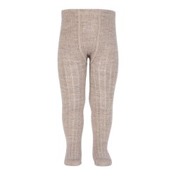Cndor Uld Strmpebukser Rib - Nougat