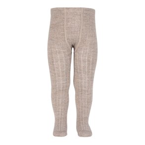 Cndor Uld Strmpebukser Rib - Nougat
